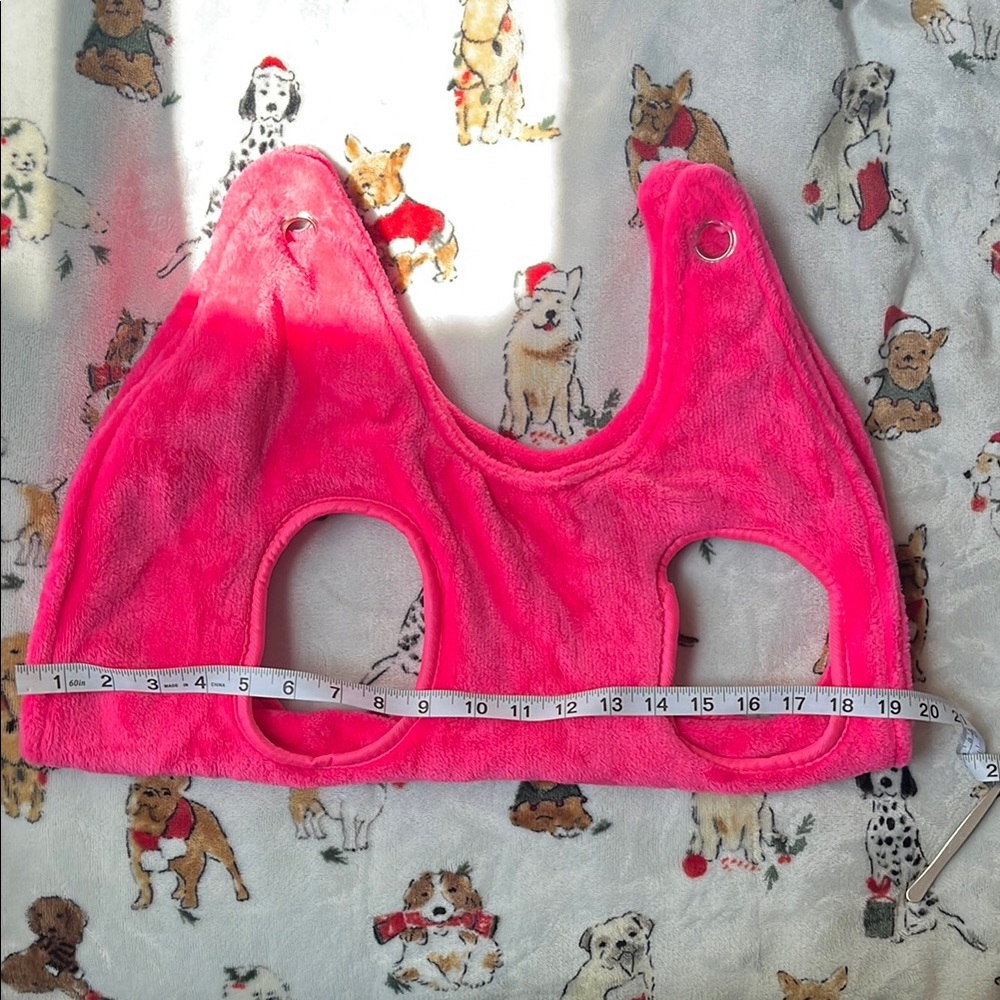 Pink Fuzzy Pet Hammock M